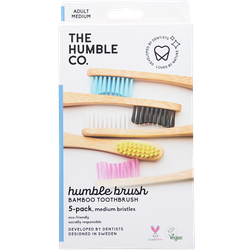 The Humble Co. Flat Curved Adult Medium 5 pcs