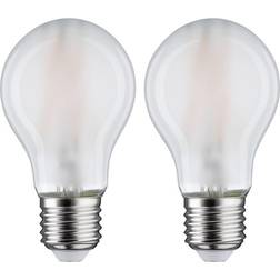 Paulmann LED bulb E27 7 W 2,700 K matt 2-pack