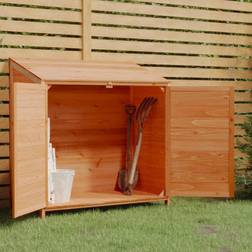 vidaXL Capanno da Giardino Marrone 102x52x112 cm Legno Massello Abete (Superficie edificio )
