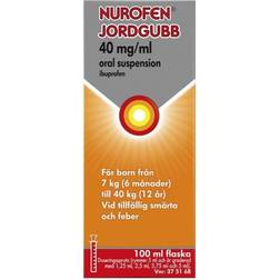 Nurofen Jordgubb Oral Suspension 100ml Gel