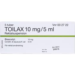 Toilax Rektalsuspension 10 Mg/5ml 5 Milliliter