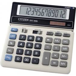 Citizen SDC-868L OFFICE CALCULATOR, 12-DIGIT, 154X152MM, BLACK AND WHITE