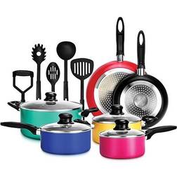 NutriChef Colorful Set mit Klappe 15 teile