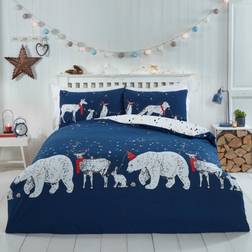 MCU Polar Bear Christmas Bed Set 220x230cm