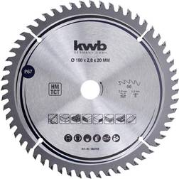 Kwb 586768 Blad til rundsav i hårdtmetal 190 x 20 mm 1 stk