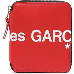 Comme des Garçons Læderpung Med Logo - Rød