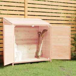 vidaXL Remise De Jardin 102x52x112 cm Bois De Sapin Solide (Surface du bâtiment )