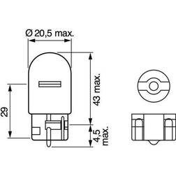 Bosch Light Bulbs VW,AUDI,MERCEDES-BENZ 1 987 302 222 Bulb, indicator