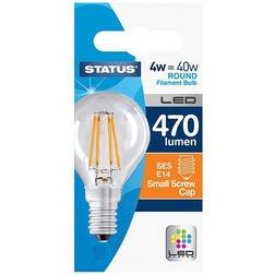 Status 4W Round LED Filament Bulb SES