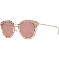 Police SPL543 Gold verspiegelte runde Sonnenbrille
