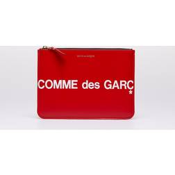 Comme des Garçons Clutch Huge Logo Red ONESIZE