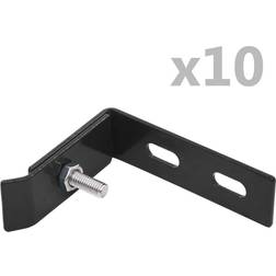 vidaXL Wall Corner Connector 10 Sets