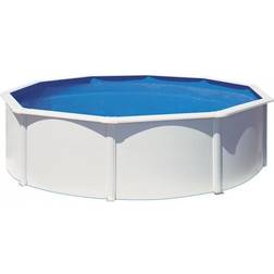 Gre Kit piscine hors-sol atlantis acier blanc ronde 350 x h132 cm