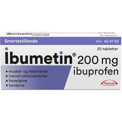 Ibumetin 200 mg filmovertrukne tabletter 20 tabl. Tablet