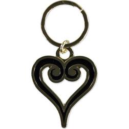 Difuzed HEARTS 3.0 Heart Symbol Logo Metal Keychain, Black/Gold KE578744DSN