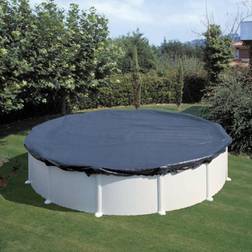 Planet Pool Bâche Hivernage Protection Piscine Hors-Sol Ronde 350-360 Cm, Dimension Couverture Diamètre 450Cm