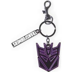 Difuzed Decepticons Face Metal Keychain - Schwarz