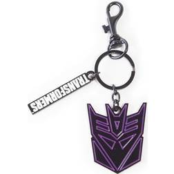 Difuzed Hasbro Transformers Decepticons Logo Symbol Keychain Black/Purple