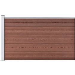 vidaXL havehegn 175x105 WPC brun