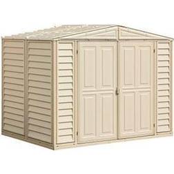 Duramax 8' 5.5' Vinyl Storage Shed with Foundation (Área de construcción )