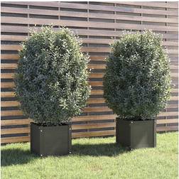 vidaXL Garden Planters 2 Pinewood 40x40x40cm