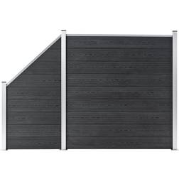 vidaXL WPC Fence Set 1 Square Border