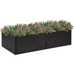 vidaXL plantekasse 157x80x40 polyrattan