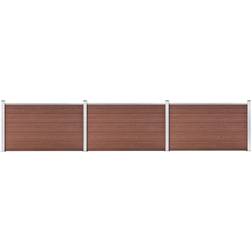 vidaXL havehegn 526 106 WPC brun