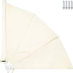 tectake Læskærm til altan 140x7,5x140cm beige
