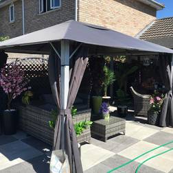 Glendale 4x3m Vintage Grey Gazebo