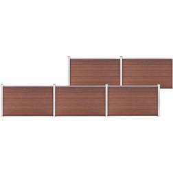 vidaXL Garden Fence WPC 872x106cm Privacy Patio Barrier Panel Screen