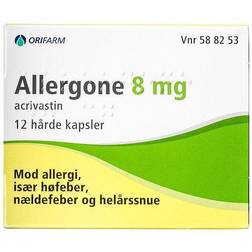 Allergone 8 mg 12 Kapsler, hårde