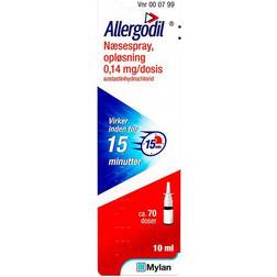 Allergodil 0,14 mg 10ml 70 doser Næsespray