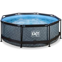Exit Toys Pool Stone ø244x76cm inkl. Filterpump