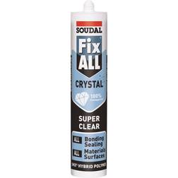 Soudal Fix All Crystal Adhesive & Sealant Super Clear 290ml 1pcs