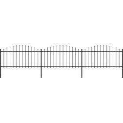 vidaXL Garden Fence with Spear Top
