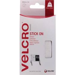 Velcro VEL-EC60210 Bande Auto-Agrippante À Coller 1000 mm x 20 mm Blanc 1 m