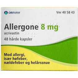 Allergone 8 mg 48 Kapsler, hårde