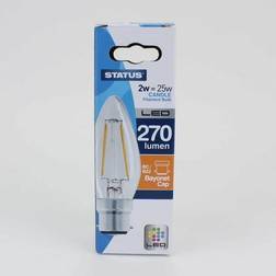 Status 2W Candle LED Filament Bulb