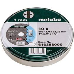 Metabo 10 x 115 1mm Inox Discs in Tin