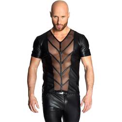 Noir Handmade Shirt med gennemsigtig front-Small