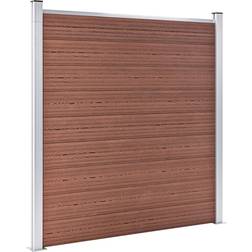 vidaXL Recinzione Da Giardino In WPC 1564x186 cm Marrone