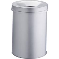 Durable WASTE BASKET SAFE Metal Round