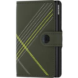Secrid Miniwallet Stitch Linea Wallet - Lime