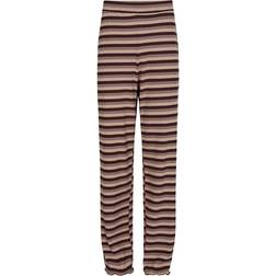 Petit by Sofie Schnoor Striped Rib Trousers - Warm Brown