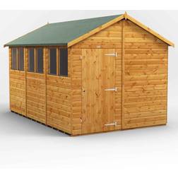 power Sheds 12 8ft Apex Shiplap Dip Treated Shed (Building Area )
