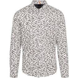 HUGO BOSS Shirt Printed Off-White