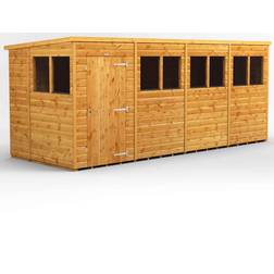 power 16x6 Pent Garden Shed (Building Area )