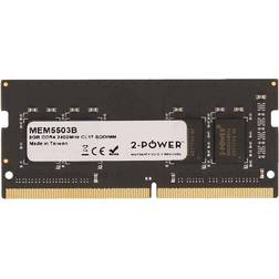 2-Power 8GB DDR4 2400MHz CL17 SODIMM Memory replaces MKYF9