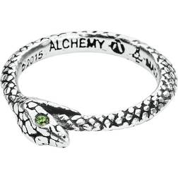 Alchemy England The Sophia Serpent Silver Bague gris mm Cristal,Étain,Alliage métallique